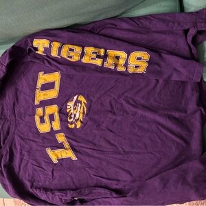 Purple LSU Tigers Long Sleeve Shirt